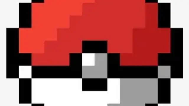 Pixel art Pokeball