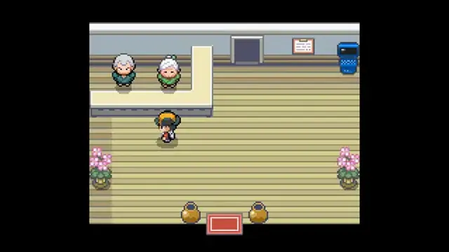 Indoor building interior in Pokemon Reloaded with NPCs