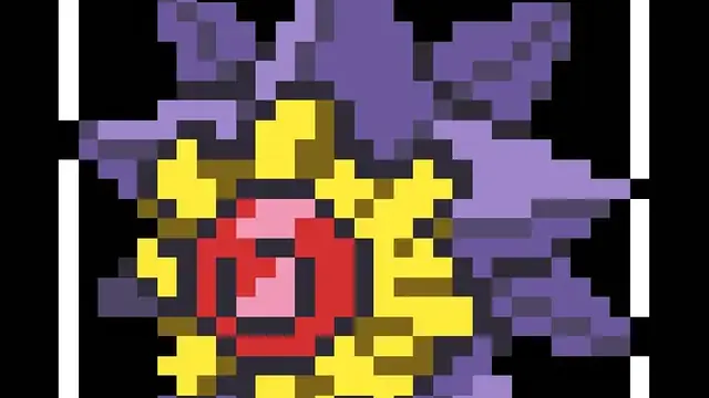Pixel art sprite of the Pokemon Starmie