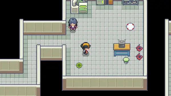 Building interior in Pokemon Reloaded with the player character inside